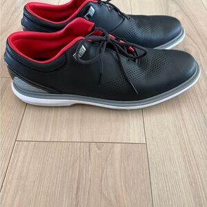 NIKE JORDAN ADG 4 "GOLF CLEATS" BLACK-WHITE-CEMENT GREY SZ 11